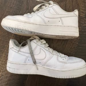 Nike. Air Force Ones. White. US 7.